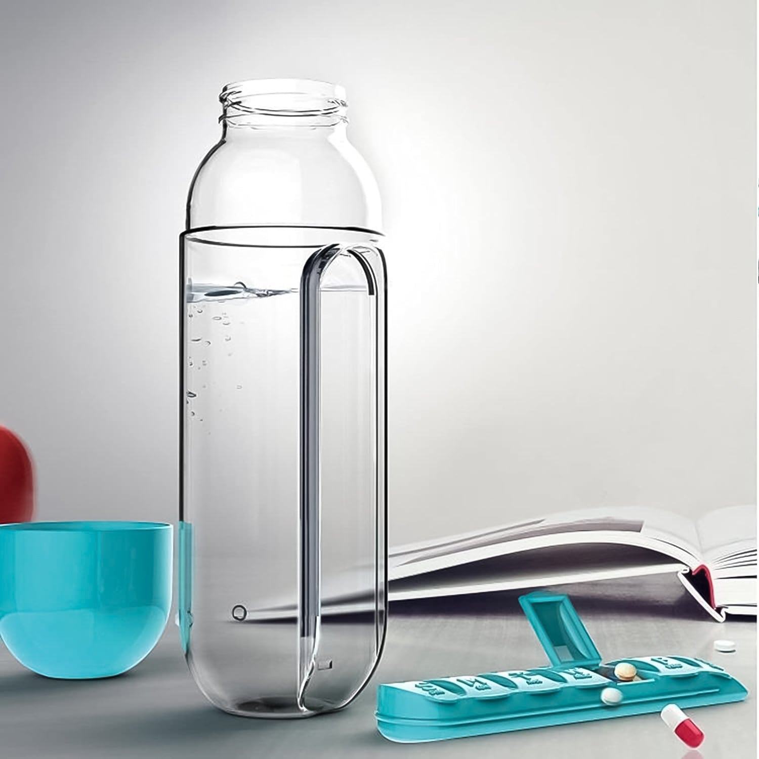 Pill & Vitamin Bottle, Water Bottle Multi Functional Use for Traveling & Outdoor Use Water Bottle, Travelling kit, Summer Special Bottle (600 Ml / Mix Color ) Pill & Vitamin Bottle, Water Bottle Multi Functional Use for Traveling & Outdoor Use Water Bottle, Travelling kit, Summer Special Bottle (600 Ml / Mix Color )